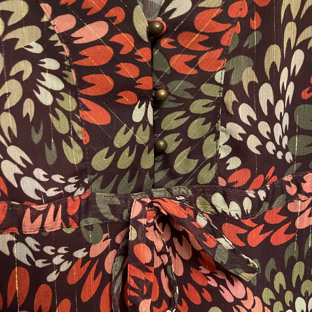 H&M Multicolor Leaf Pattern Blouse - Picture 5 of 6